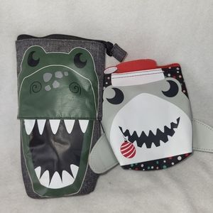Thirty-One Dinosaur Hide & Seek Pouch AND Holiday Shark Cool it Thermal